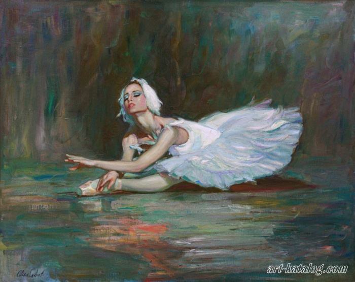 Girl-Swan. Ballet Swan Lake